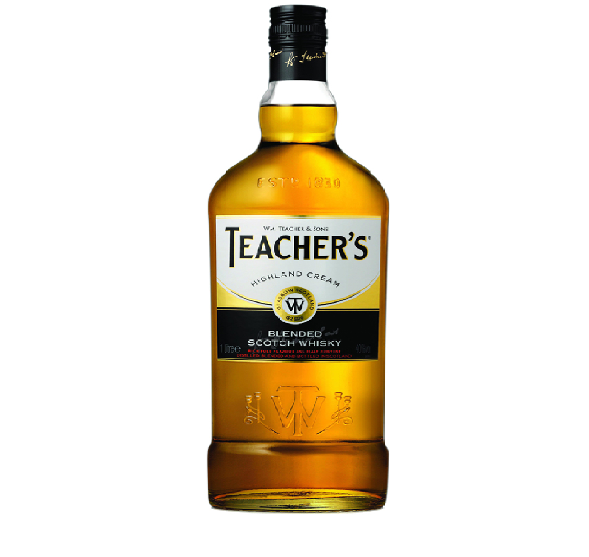 TEACHERS HIGHLAND CREAM BLENDED SCOTCH 1L 40% (12 x PER CARTON ...