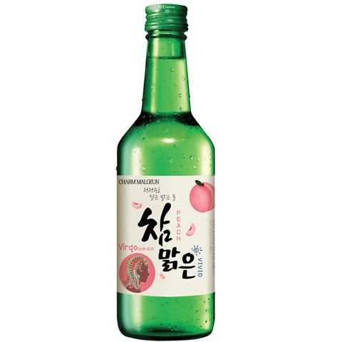 CHARM MALGEUN SOJU PEACH 13.5% BOTTLE 360ML